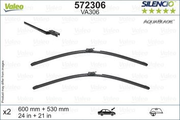 Valeo Silencio AquaBlade VA306 <span>щетки стеклоочистителя 600/530 мм</span>