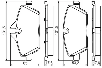 Bosch 0 986 495 251 <span>тормозные колодки передние</span>