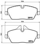 Передние тормозные колодки Brembo  P 06 034