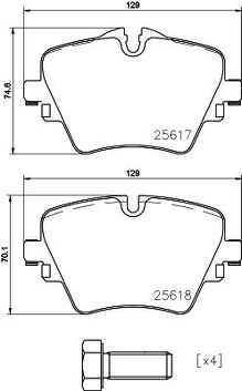 Brembo P 06 093 <span>тормозные колодки передние</span>