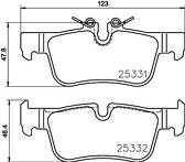 Задние тормозные колодки Brembo  P 06 094