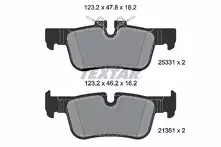 Задние тормозные колодки Textar Q+  2533101