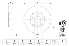 Тормозной диск Bosch  0 986 479 173