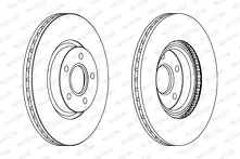 Тормозной диск Ferodo  DDF1225