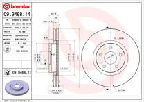 Тормозной диск Brembo Prime Line  09.9468.11