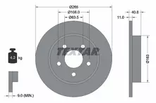 Тормозной диск Textar  92133703