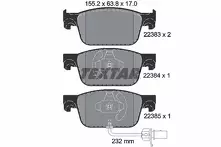 Передние тормозные колодки Textar Q+  2238301