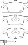 Передние тормозные колодки Brembo  P 85 153