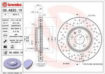 Тормозной диск Brembo Xtra Line  09.A820.1X