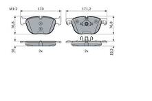 Передние тормозные колодки Bosch  0 986 494 191