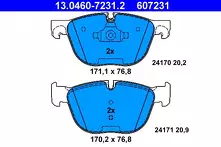 Передние тормозные колодки ATE  13.0460-7231.2