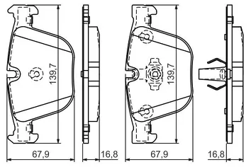 Bosch 0 986 494 294 <span>тормозные колодки задние</span>