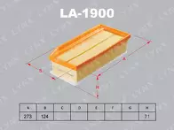 Воздушный фильтр Lynx  LA-1900