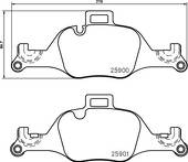 Передние тормозные колодки Brembo  P 06 107
