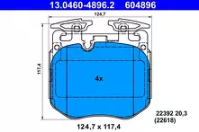 Передние тормозные колодки ATE 13.0460-4896.2 для BMW X5 M F95 / рестайлинг