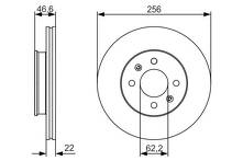 Тормозной диск Bosch  0 986 479 R77