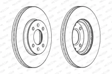 Тормозной диск Ferodo DDF2089C для Hyundai i20 2 пок.
