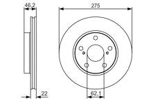 Тормозной диск Bosch  0 986 479 R97