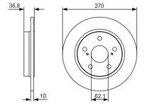 Тормозной диск Bosch  0 986 479 S64