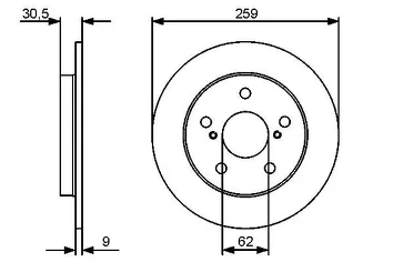 Bosch 0 986 479 418 <span>тормозной диск полный</span>