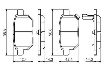 Bosch 0 986 494 255 <span>тормозные колодки задние</span>