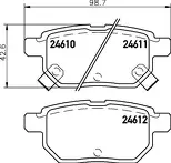 Задние тормозные колодки Hella Pagid  8DB 355 028-661
