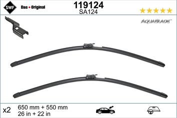 SWF AquaBlade 119124 <span>щетки стеклоочистителя 650/550 мм</span>