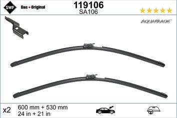 SWF AquaBlade 119106 <span>щетки стеклоочистителя 600/530 мм</span>