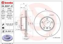 Тормозной диск Brembo Prime Line  09.B337.21