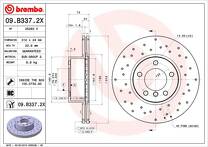 Тормозной диск Brembo Xtra Line  09.B337.2X