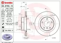 Тормозной диск Brembo Prime Line  09.9793.11