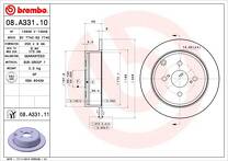 Тормозной диск Brembo Prime Line  08.A331.10