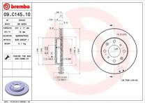 Тормозной диск Brembo Prime Line  09.C145.10