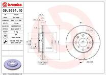 Тормозной диск Brembo Prime Line  09.9554.10