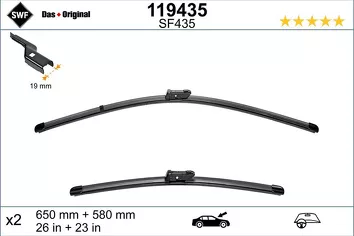 SWF VisioFlex 119435 <span>щетки стеклоочистителя 650/580 мм</span>