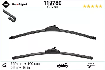 SWF VisioFlex 119780 <span>щетки стеклоочистителя 650/400 мм</span>