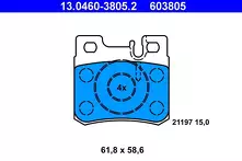 Задние тормозные колодки ATE  13.0460-3805.2
