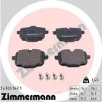 Задние тормозные колодки Zimmermann  24703.167.1