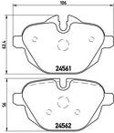 Задние тормозные колодки Brembo  P 06 064