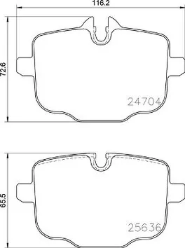 Brembo P 06 101 <span>тормозные колодки задние</span>