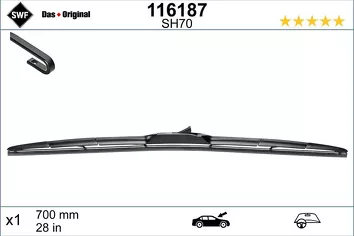 SWF Hybrid 116187 + 116172 <span>щетки стеклоочистителя 700/350 мм</span>