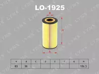 Масляный фильтр Lynx LO-1925