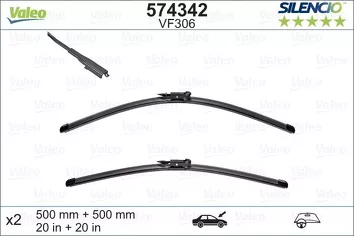Valeo Silencio Flat VF306 <span>щетки стеклоочистителя 500/500 мм</span>