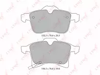 Передние тормозные колодки Lynx  BD-5908