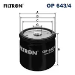 Масляный фильтр Filtron  OP 643/4