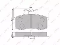 Передние тормозные колодки Lynx  BD-4605