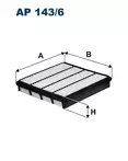 Воздушный фильтр Filtron  AP 143/6