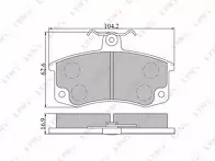 Передние тормозные колодки Lynx  BD-4601
