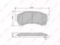 Передние тормозные колодки Lynx  BD-5118