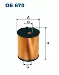 Масляный фильтр Filtron  OE 670